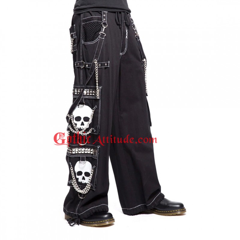 Super Skull Gothic Trouser Cyber Chain Goth Punk Rock Emo Pants Men Gothic Bondage Trouser